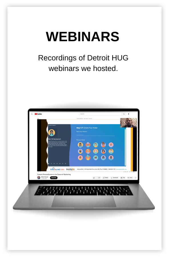 Inbound 281 marketing webinars