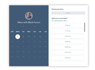 meeting calendar darkened